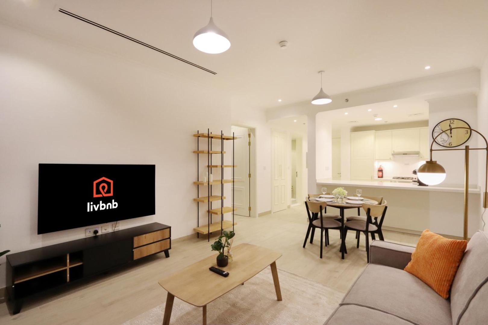 Livbnb-stylish 1b With Spacious Balcony In Jvc Dubai